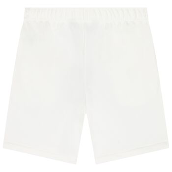 Boys White Jersey Shorts
