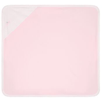 Baby Girls Pink & White Blanket