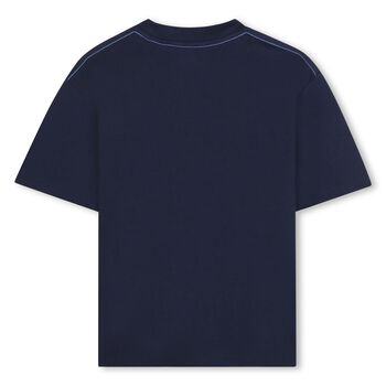 Boys Navy Blue Logo T-Shirt