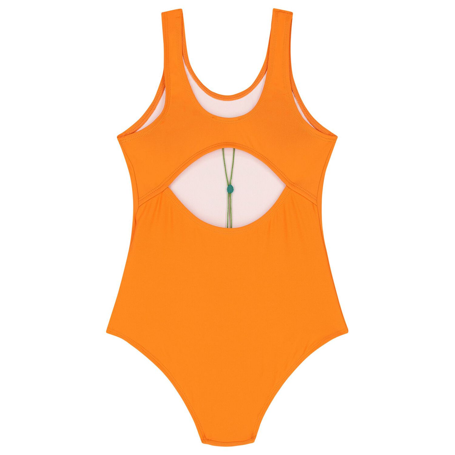 Girls Orange Logo Swimsuit, 1, hi-res image number null