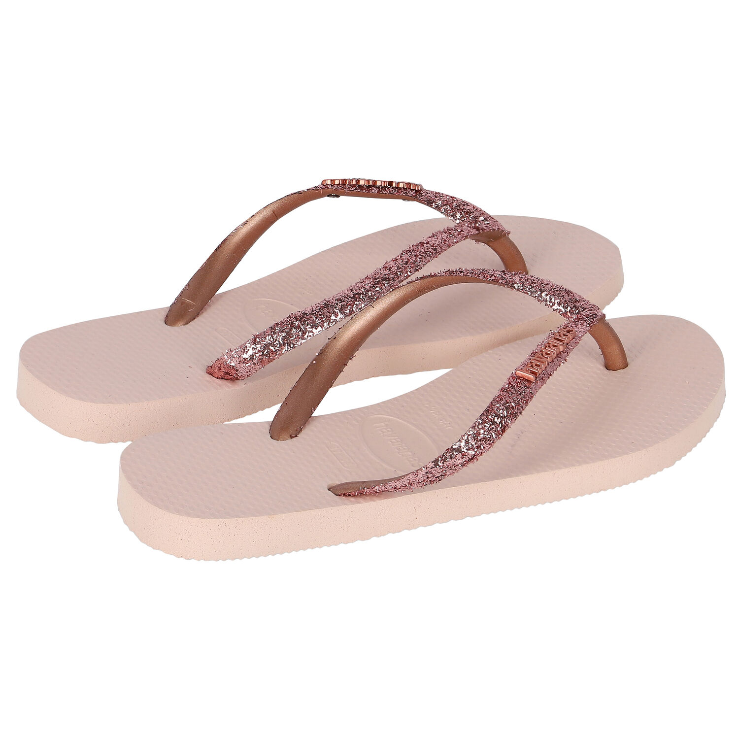Girls Pink Logo Flip Flops, 1, hi-res