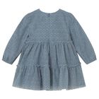 Younger Girls Blue Tulle Dress, 3, hi-res