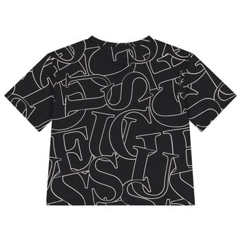 Girls Black Logo T-Shirt