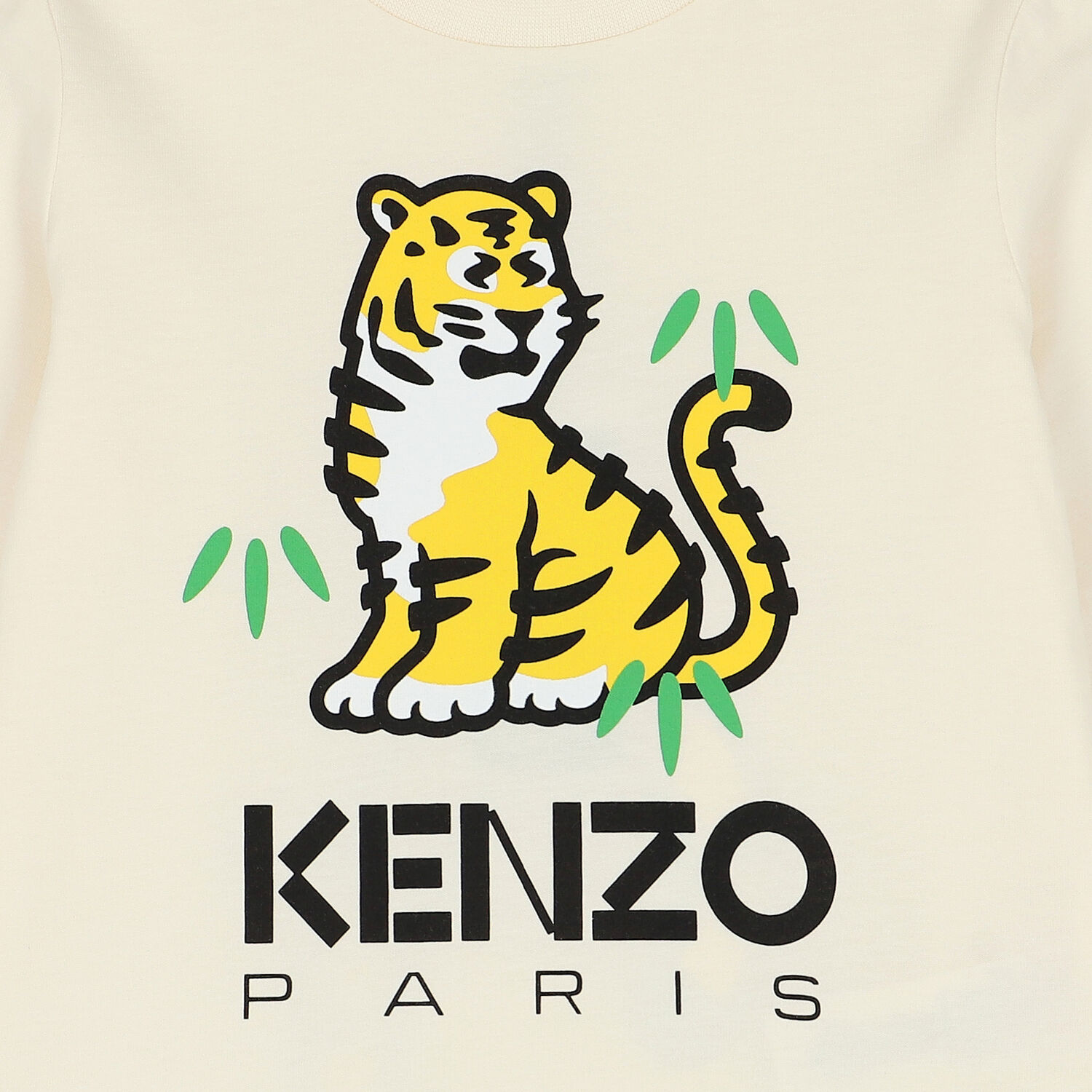 Ivory Tiger Logo Long Sleeve Top, 1, hi-res