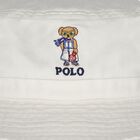 Girls Ivory Polo Bear Hat, 1, hi-res