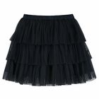 Girls White & Navy Skirt Set, 1, hi-res