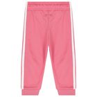 Baby Girls Pink Logo Tracksuit, 1, hi-res
