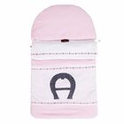 Pink & White Logo Baby Nest , 2, hi-res