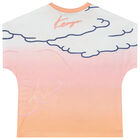 Younger Girls Pink Logo Tiger T-Shirt, 1, hi-res