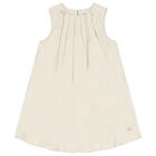 Girls Gold Logo Dress, 1, hi-res