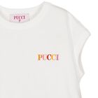 Girls White Logo Iride T-Shirt, 1, hi-res