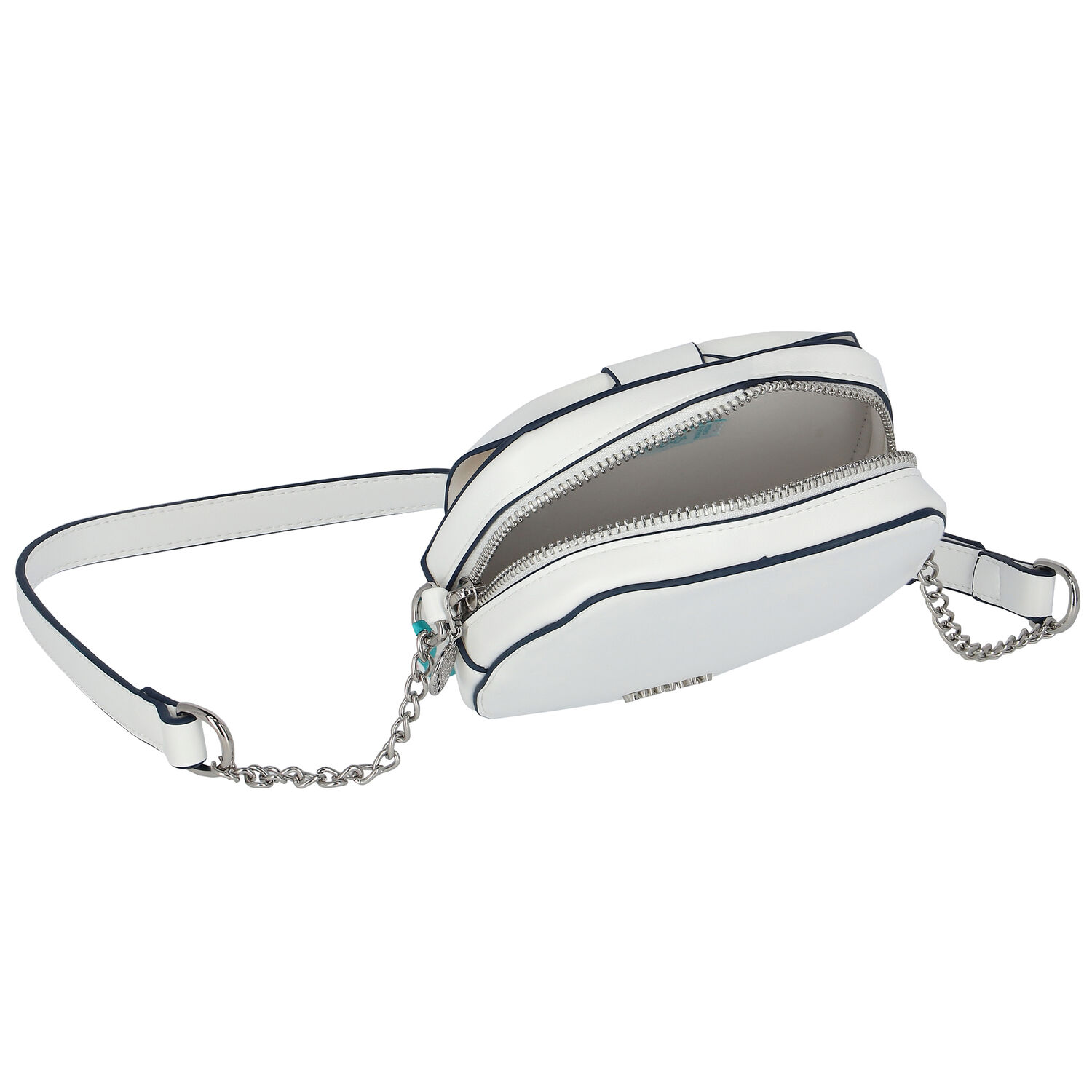 Girls White Logo Leather Handbag, 1, hi-res image number null