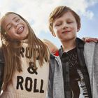 Boys Grey Logo Hooded Top, 1, hi-res