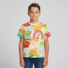 Boys Multi-Coloured Logo T-Shirt, 1, hi-res