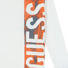 Boys White Logo Long Sleeve Top, 3, hi-res