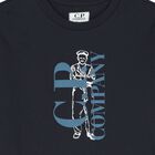 Boys Navy Blue Logo T-Shirt, 2, hi-res