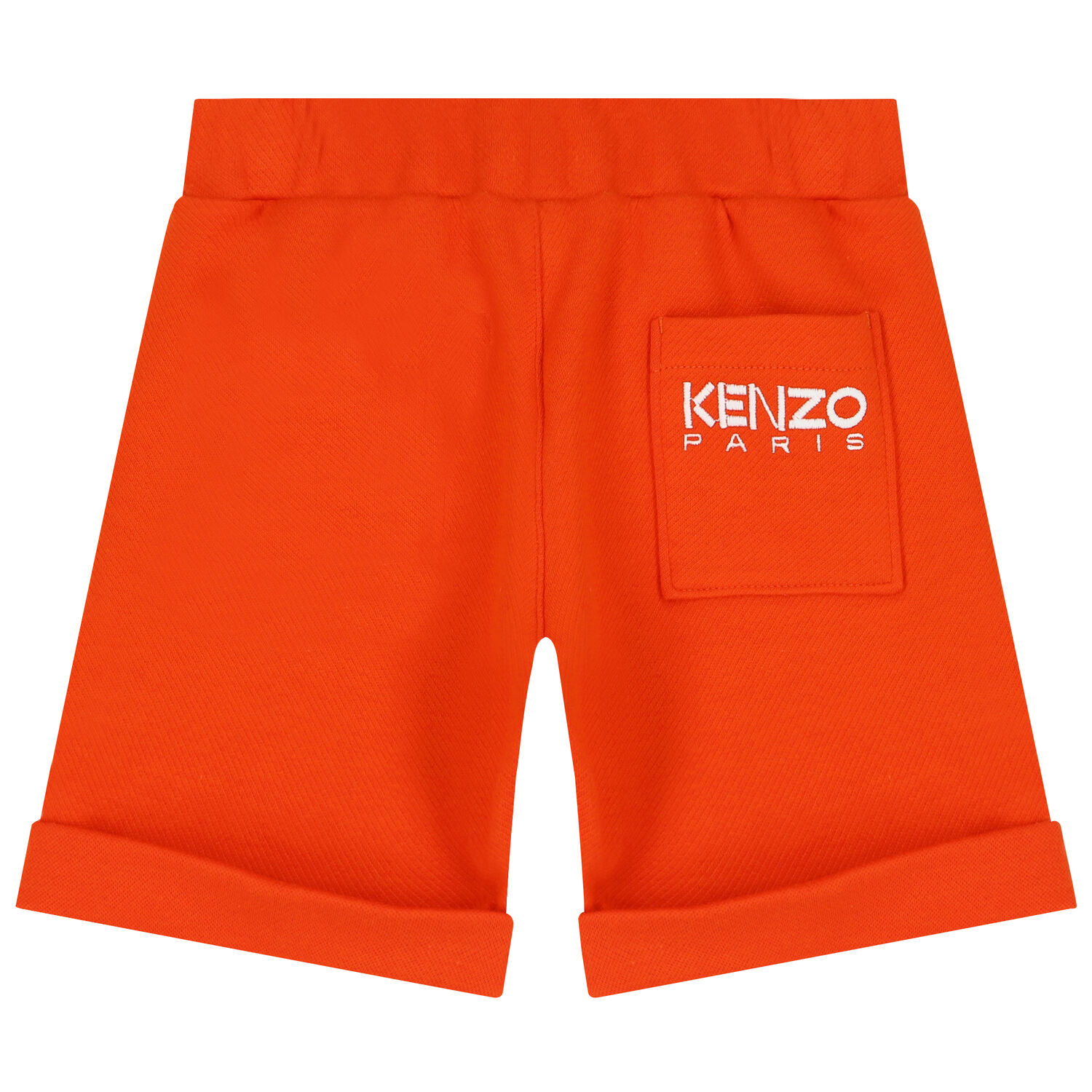 Younger Boys Orange Logo Shorts, 1, hi-res