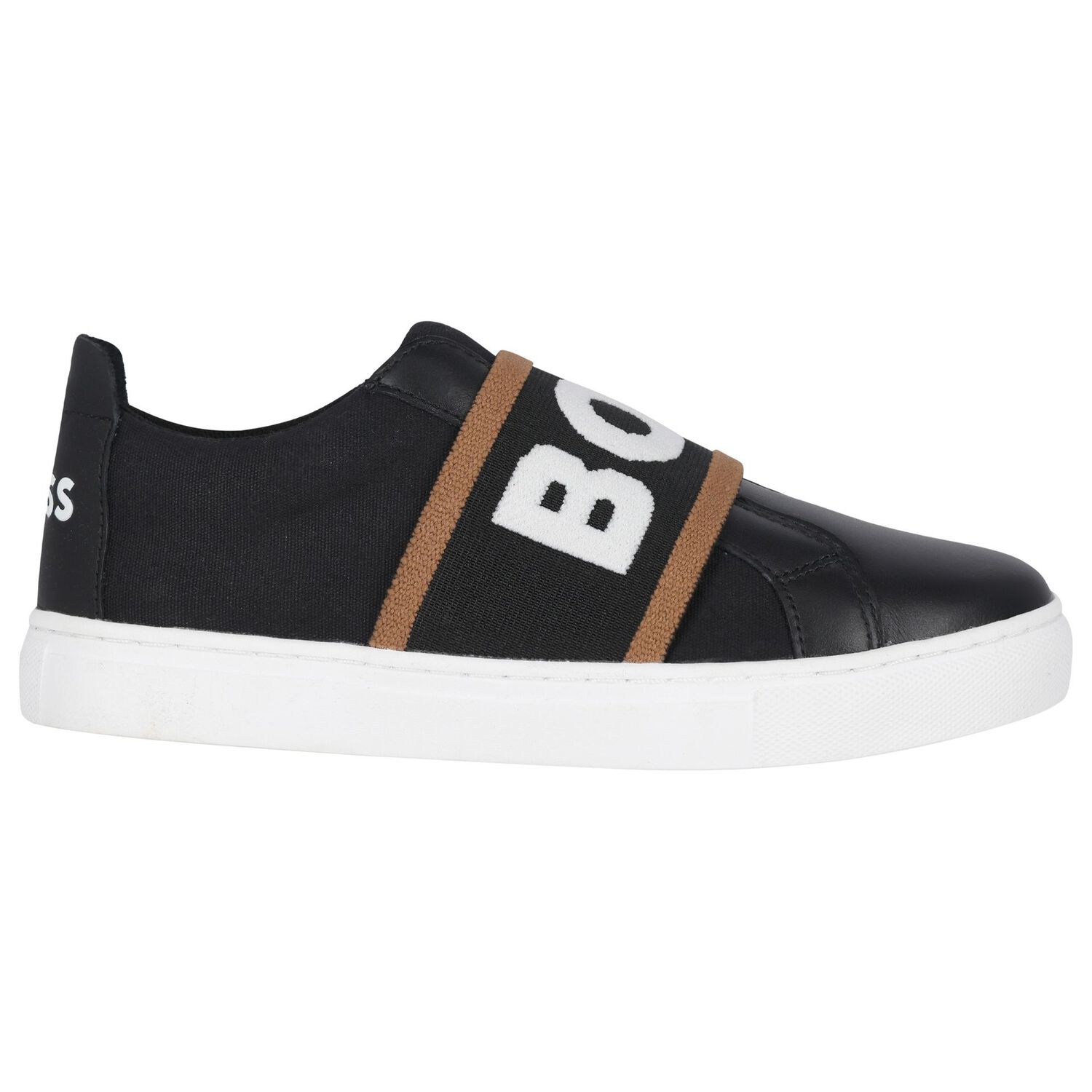 Boys Black Logo Trainers, 1, hi-res image number null