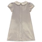 Girls Gold Bow Dress, 1, hi-res