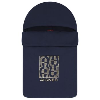 Baby Boys Navy Blue Logo Nest
