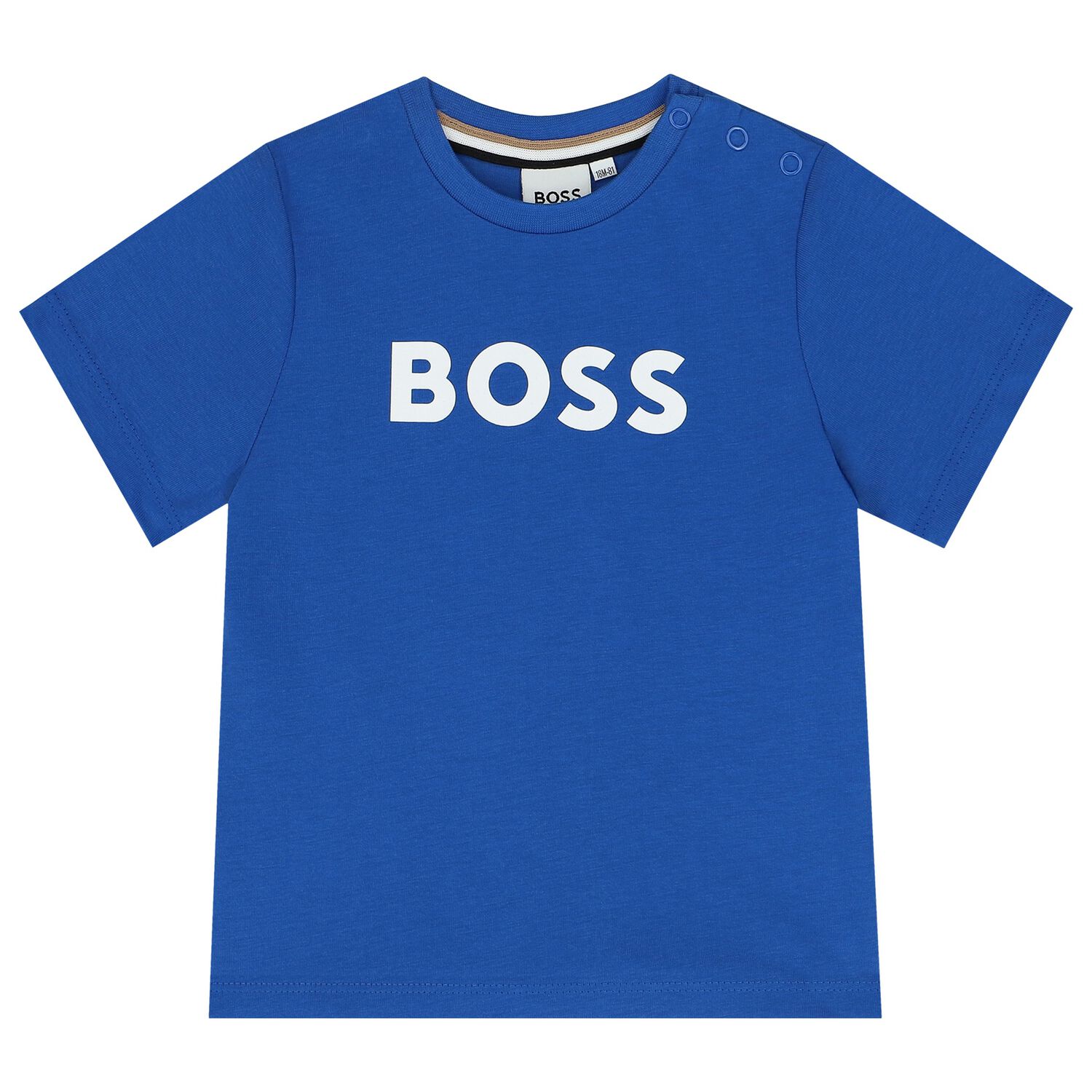 Younger Boys Blue Logo T-Shirt, 4, hi-res image number null