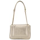 Girls Gold Quilted Handbag, 1, hi-res