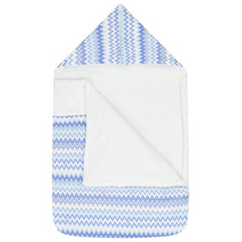 Baby Boys Blue & White Zigzag Nest