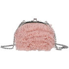 Girls Pink Tulle Shoulder Bag, 1, hi-res