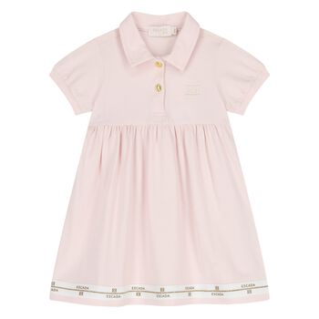 Younger Girls Pink Logo Dress
