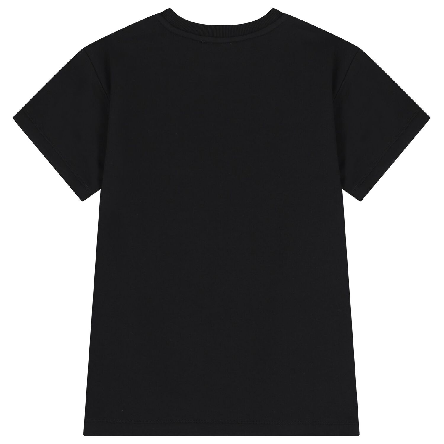 Girls Black Teddy Bear Logo Dress, 1, hi-res