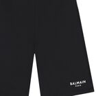 Boys Black Logo Shorts, 2, hi-res