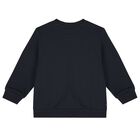 Younger Boys Navy Blue Logo Tracksuit, 1, hi-res