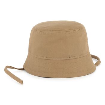 Baby Boys Beige Logo Hat
