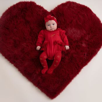 Baby Girls Red Tulle Romper