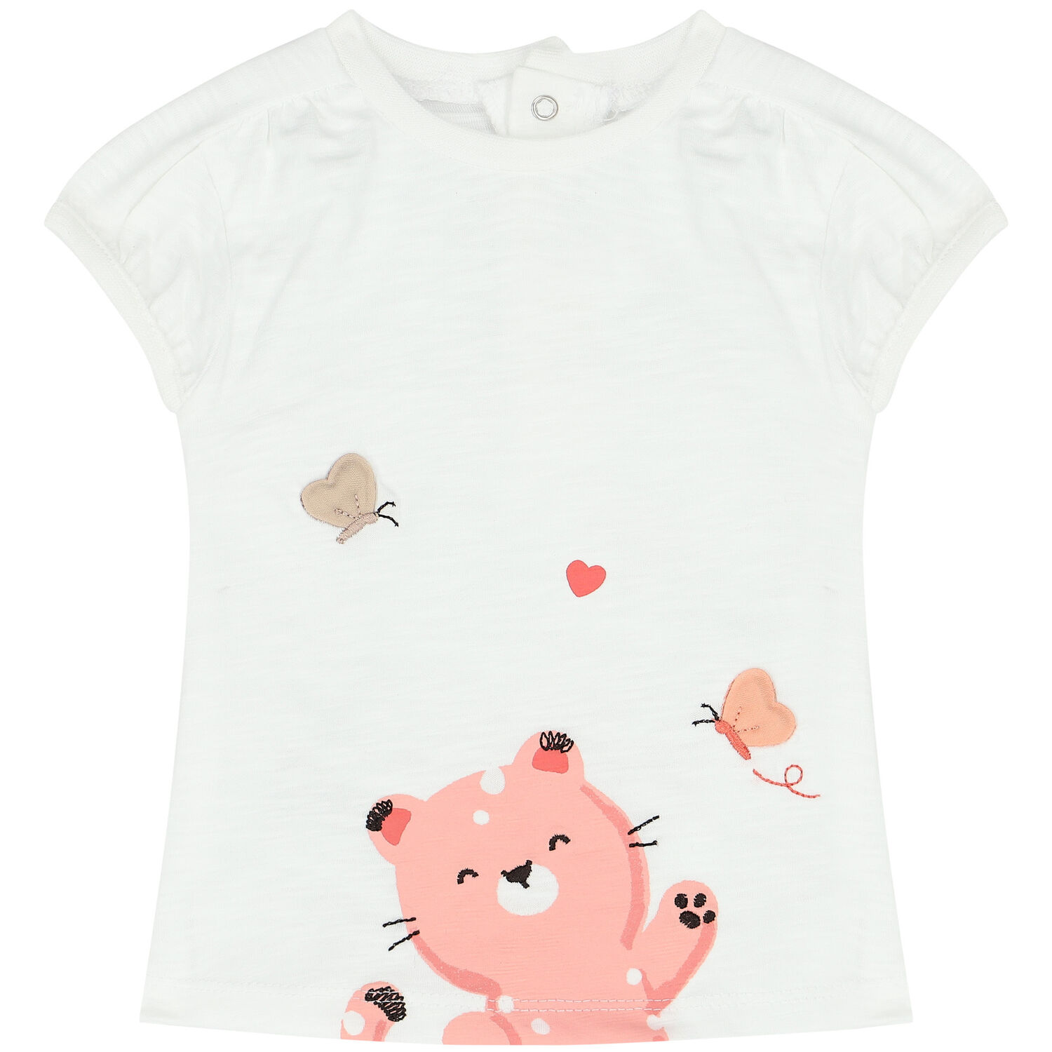 Baby Girls White & Orange Leggings Set, 1, hi-res