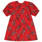 Girls Red Logo Dress, 1, hi-res