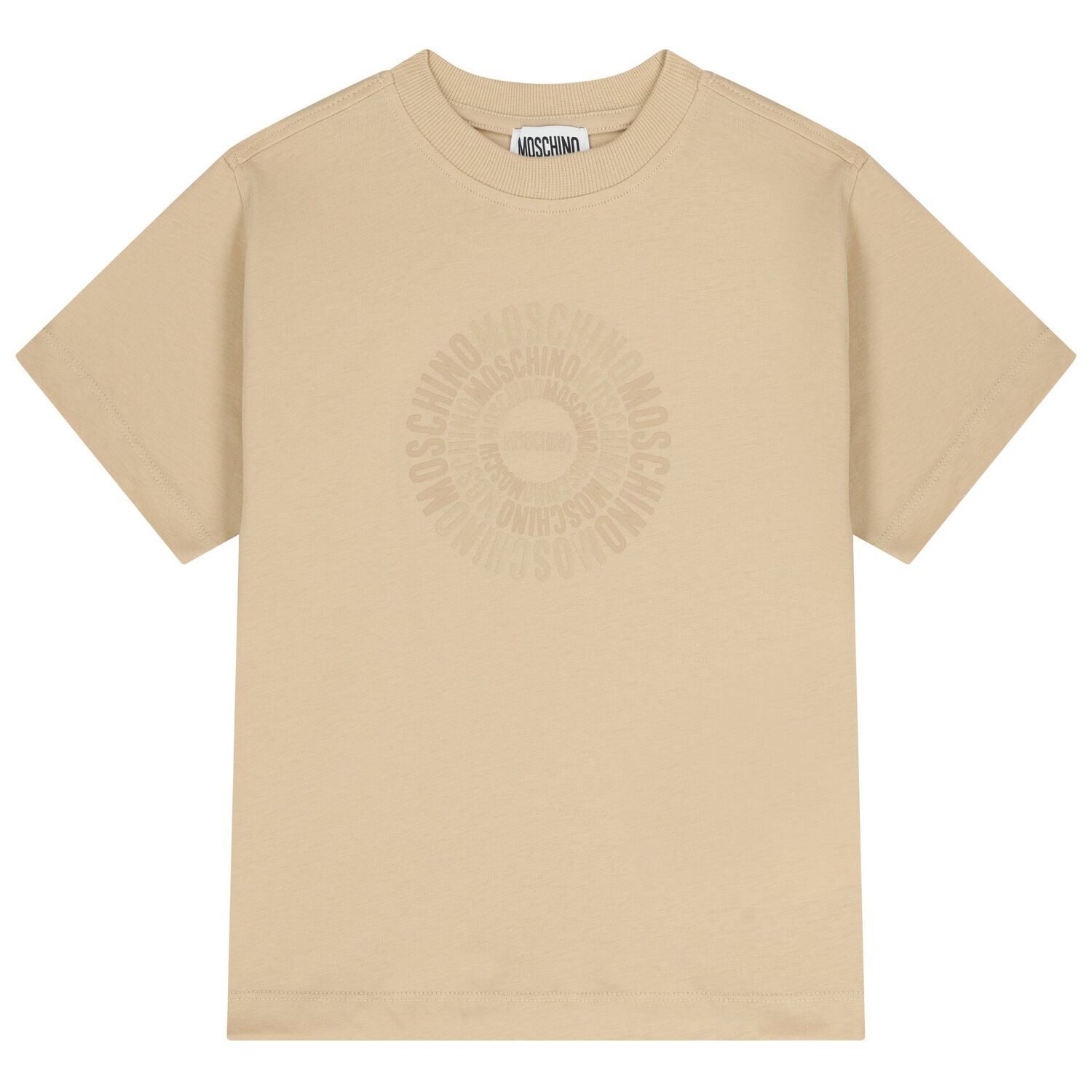 Boys Beige Logo Shorts Set, 2, hi-res