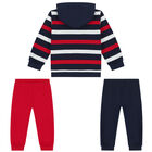 Younger Boys Red & Navy Tracksuit, 2, hi-res