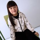 Girls Ivory & Black Teddy Bear 3 Piece Tracksuit, 1, hi-res