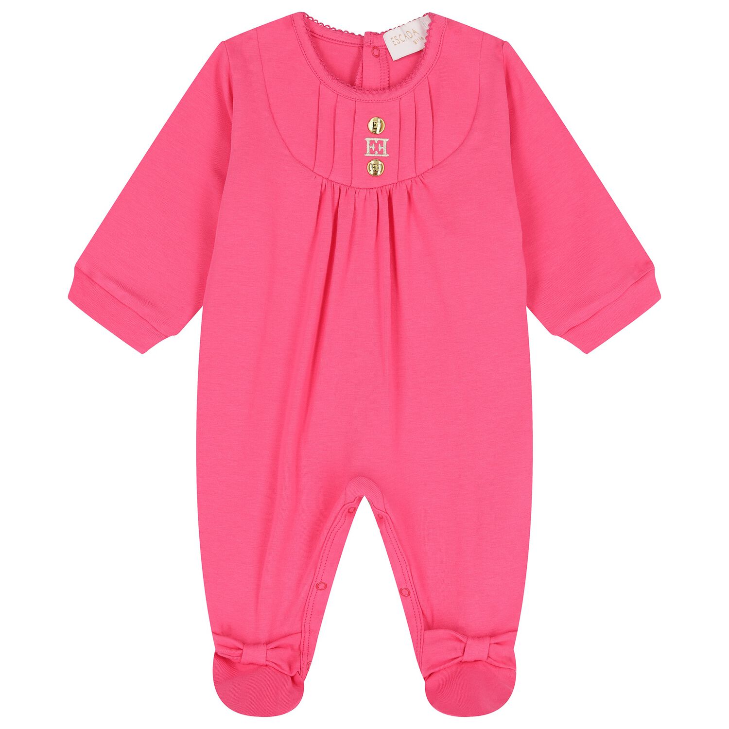 Baby Girls Pink Logo Babygrow, 3, hi-res