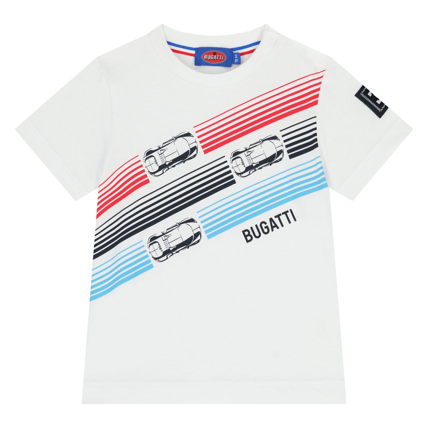 Younger Boys White Logo T-Shirt, 1, hi-res