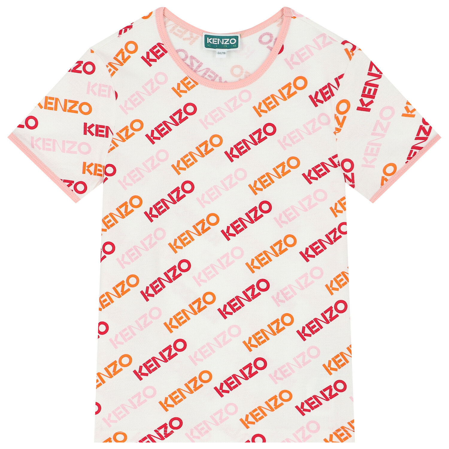 Girls White Logo T-Shirt, 1, hi-res