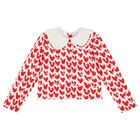 Girls Ivory & Red Tulle Skirt Set, 1, hi-res