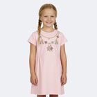 Girls Pink Necklace Logo Dress, 2, hi-res