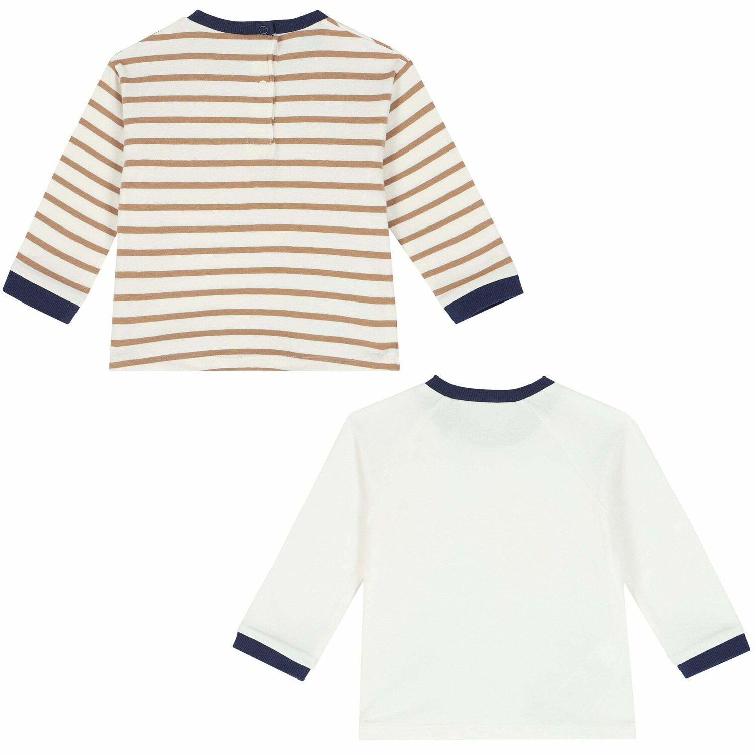 Baby Boys Ivory Long Sleeve Top ( 2-Pack ), 2, hi-res image number null