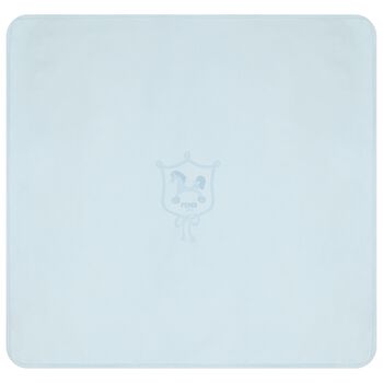 Baby Boys Blue Logo Baby Blanket