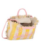 Girls Pink, Ivory & Yellow Logo Tote Bag, 1, hi-res