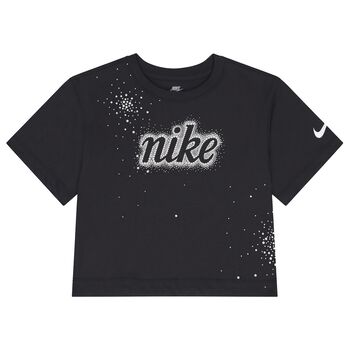 Girls Black Logo T-Shirt