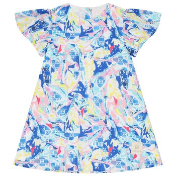 Girls Multi-Coloured Logo Dress