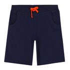 Boys Orange & Navy Graphic Shorts Set, 1, hi-res